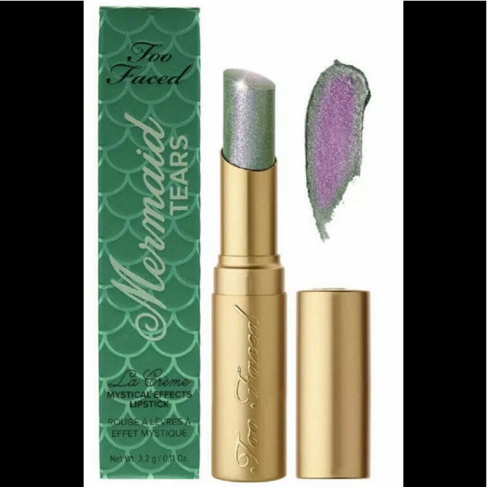 TOO FACED LA CREME MERMAID TEARS LIPSTICK (BRAND NEW IN BOX, NEVER USED)